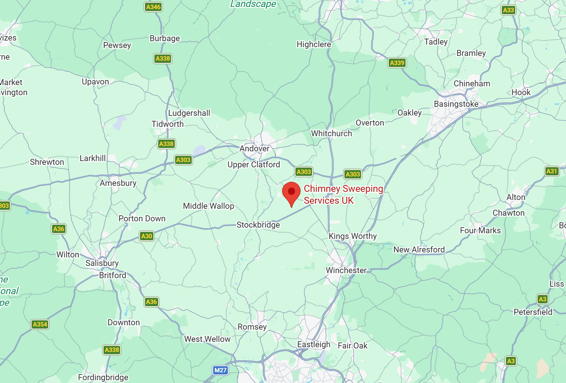 Chimney Sweeping Services UK - Google Map